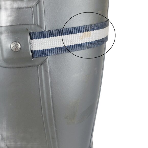 NWT Hunter Original Refined Webbing Backstrap Rain Boot Women’s Size 8 Slate - Picture 10 of 10